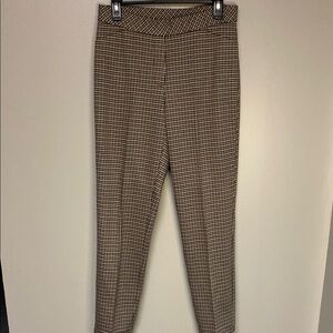 NWT J.Jill Black & Tan Houndstooth Ankle Pants – Size S – Classic Fit
